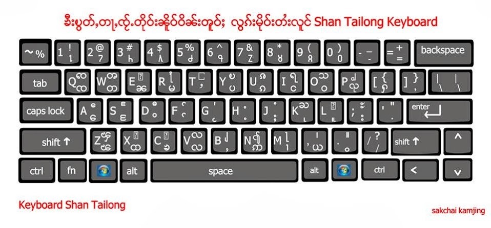 Tailong keyboard -လွၵ်းမိုဝ်းတႆးလူင်